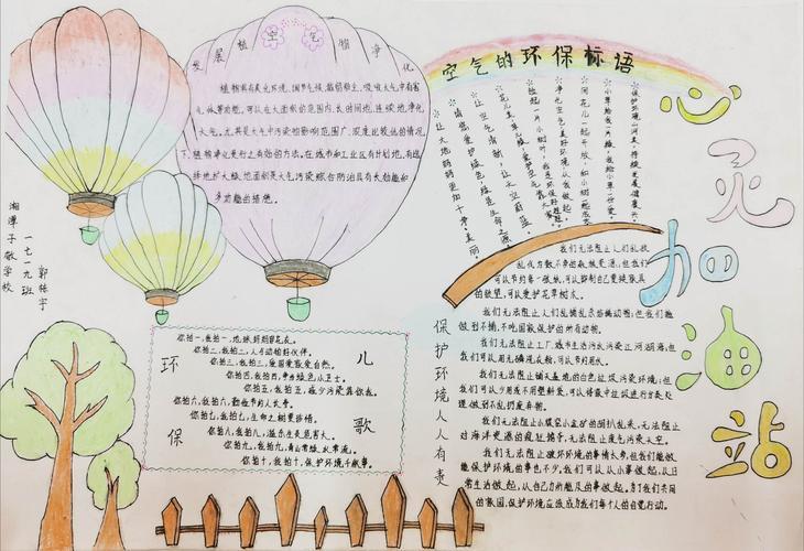 关于净化空气的手抄报 手抄报模板大全