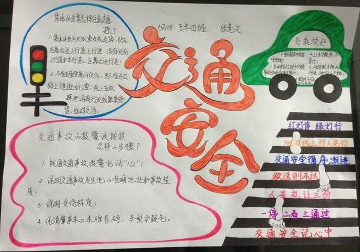 小学小学生安全教育手抄报 小学生安全手抄报