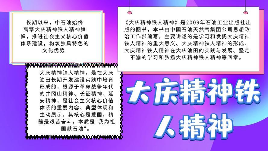 品读铁人精神学习铁人精神手抄报 铁人精神手抄报