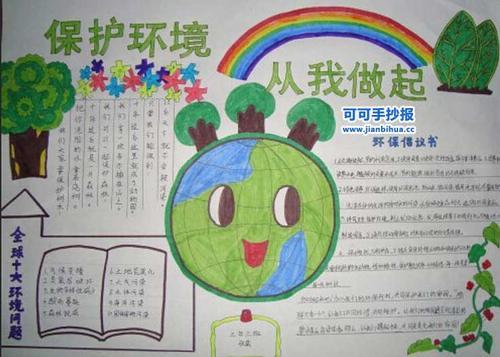 小学二年级环保教育手抄报 小学二年级手抄报