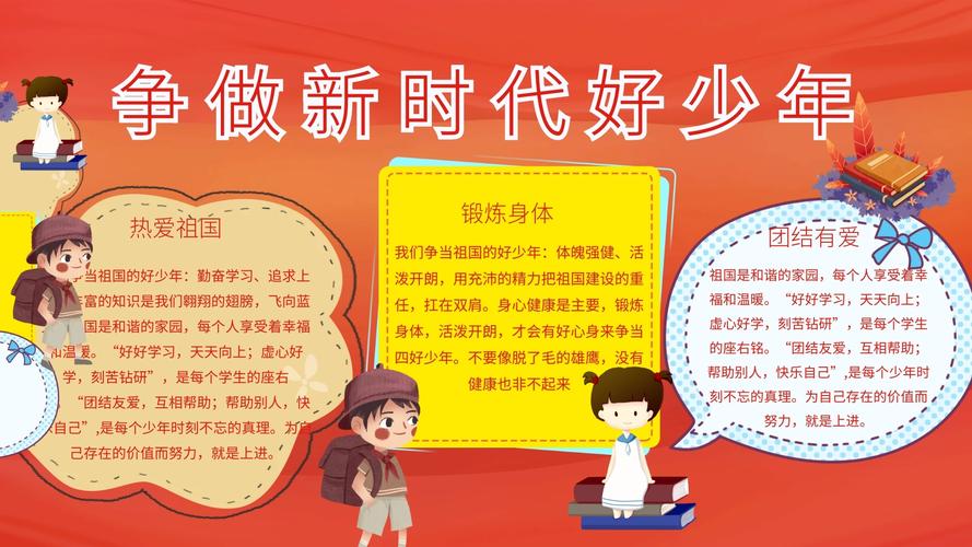 学榜样立志向争做新时代好少年手抄报 新时代手抄报