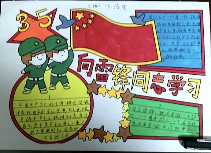 小学四年级英雄卡手抄报 小学四年级手抄报