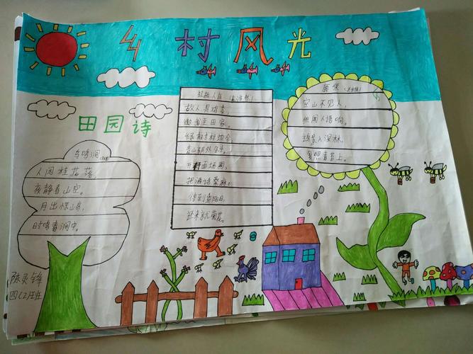 中小学生走进乡村生活手抄报 中小学生手抄报