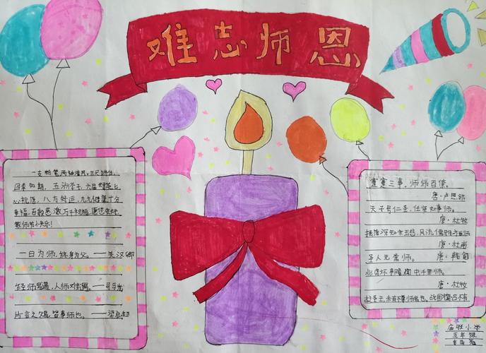 小学教师节主题手抄报 小学教师节手抄报