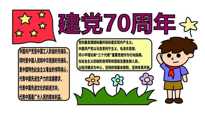 70周年简单又漂亮的手抄报 70周年手抄报