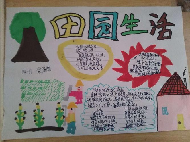 中小学生走进乡村生活手抄报 中小学生手抄报