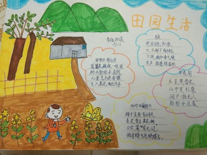 中小学生走进乡村生活手抄报 中小学生手抄报