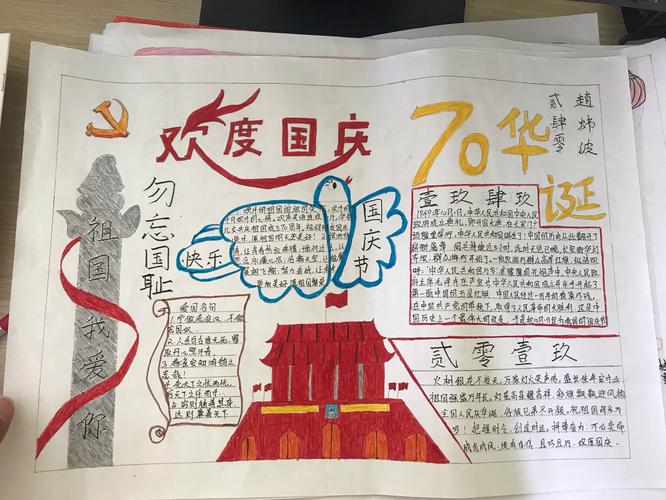 纪念建国7o周年手抄报 70周年手抄报