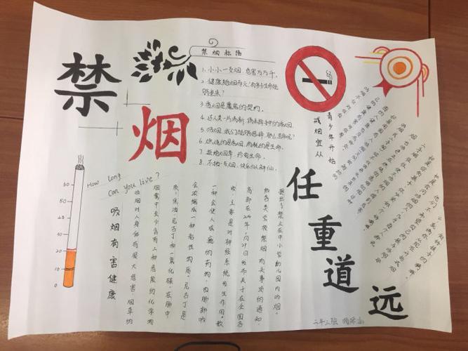 能拿全班第一的禁烟手抄报 安全第一的手抄报