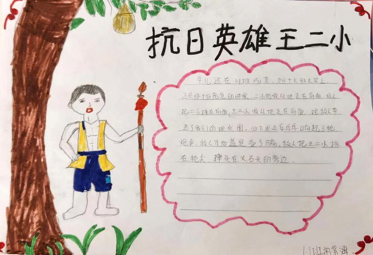 小学四年级英雄卡手抄报 小学四年级手抄报