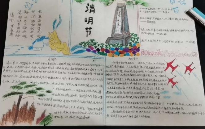 清明节缅怀的先烈手抄报 缅怀先烈手抄报