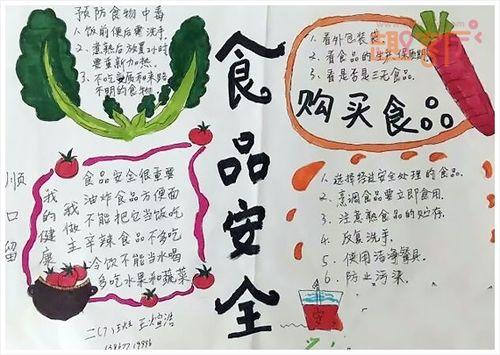 少字好画的食品安全的手抄报 食品安全的手抄报