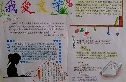 文学作品的手抄报 文学手抄报