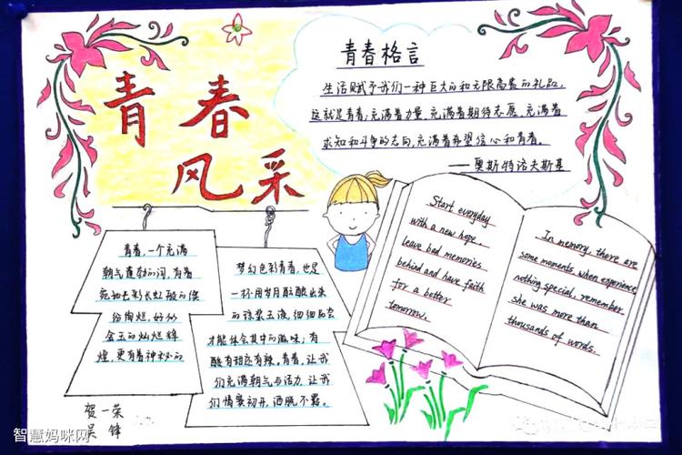 当代中学生风采主题的手抄报 中学生手抄报