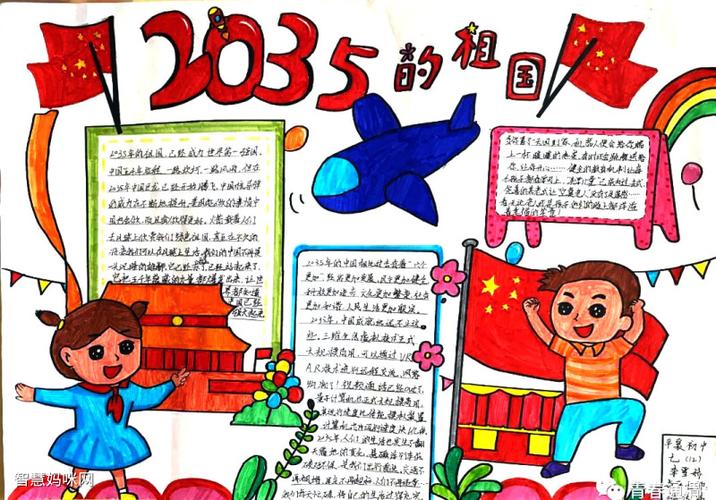 2035年中国的样子我们的样子手抄报 我们的祖国手抄报