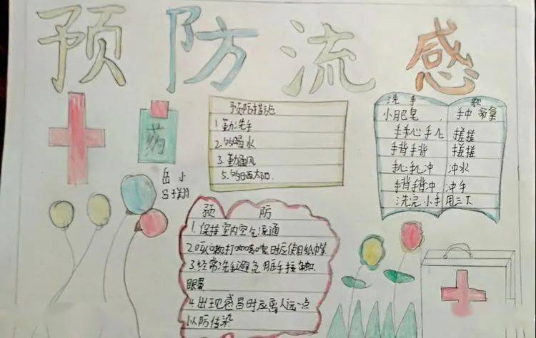 简单小学生防疫手抄报 小学生简单手抄报