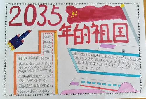 致2035年的我手抄报 5年级手抄报