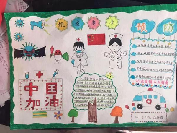 简单小学生防疫手抄报 小学生简单手抄报