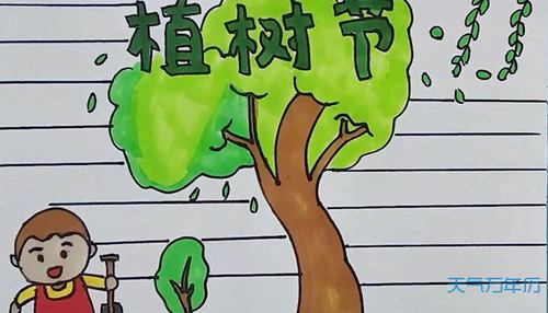 植树护绿绘画手抄报 保护绿色手抄报