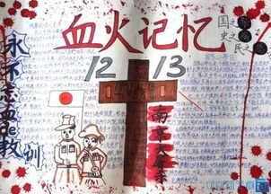 关于12月13日国家公祭日手抄报 12.9手抄报