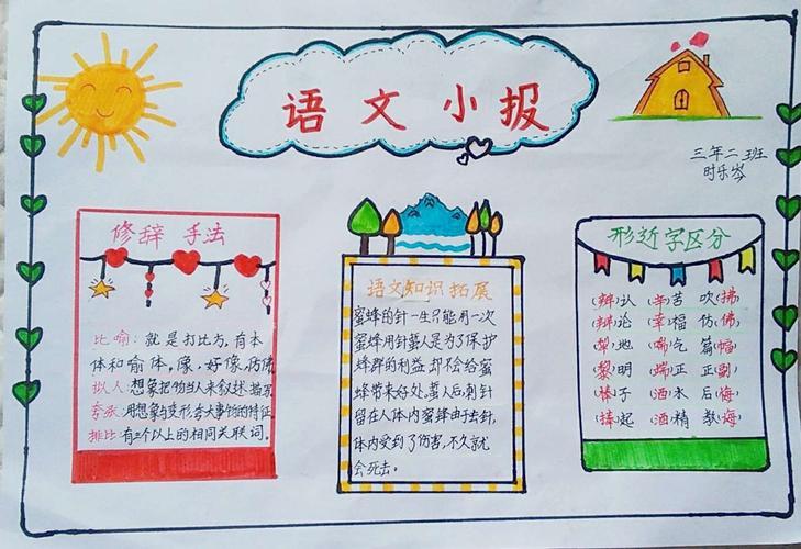 小学三年级语文简单手抄报 三年级语文手抄报