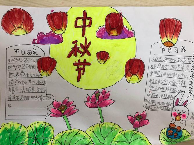 中秋节手抄小学生手抄报 小学中秋节手抄报