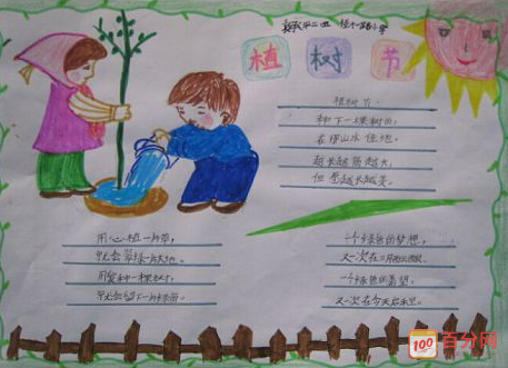 小学生手抄报植树节 小学生手抄报植树节图片大全 