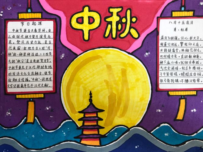 中秋节手抄小学生手抄报 小学中秋节手抄报