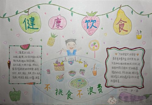 4年级健康饮食手抄报 健康饮食手抄报