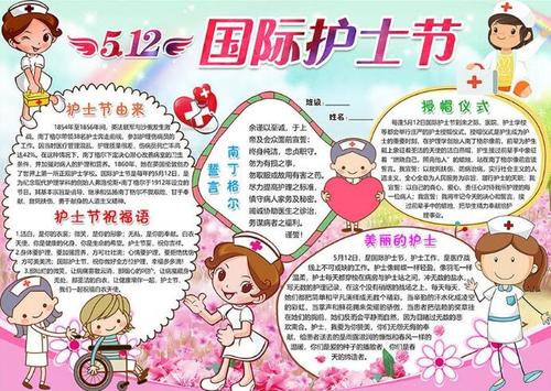 护士节快乐5.12手抄报 国庆节快乐手抄报