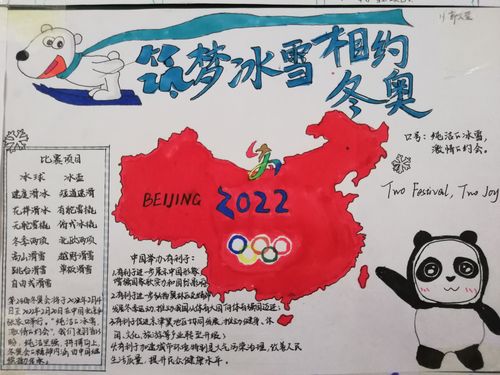 2023年北京冬奥会主题手抄报 冬奥会手抄报