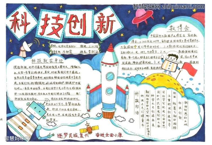 小学生科技强国手抄报 小学生科技手抄报