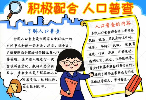 共宣人口普查手抄报 手抄报图片大全