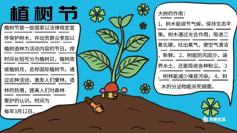 植树节手抄报图画大全 植树节手抄报大全图片 