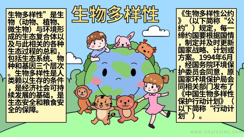 关于生物的模版手抄报 关于生物的手抄报