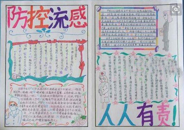 小学生流感预防手抄报 预防禽流感手抄报