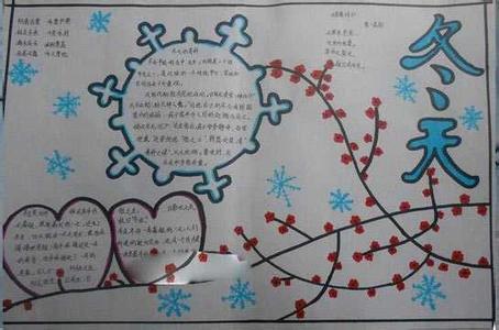 关于冰雪的最新手抄报 小学生冰雪手抄报