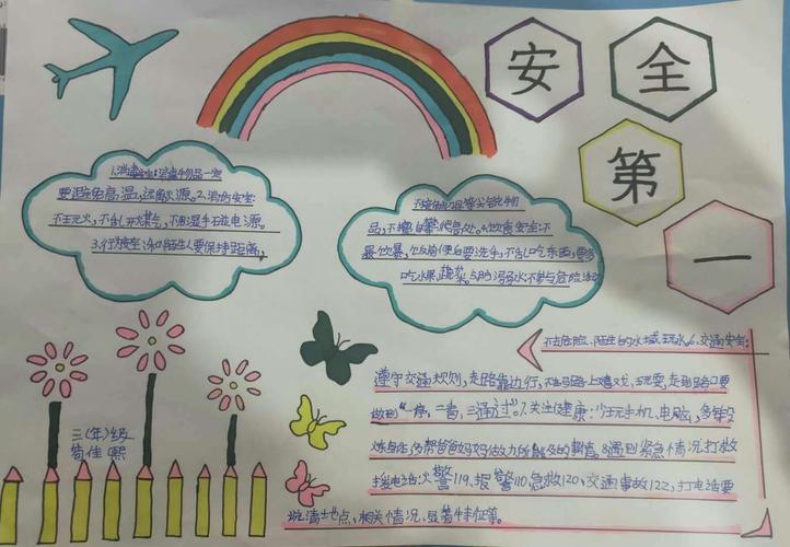 安全教育在我心的手抄报 安全教育手抄报