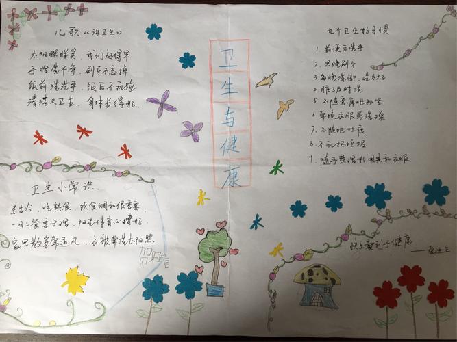 小学卫生习惯手抄报 小学生卫生手抄报