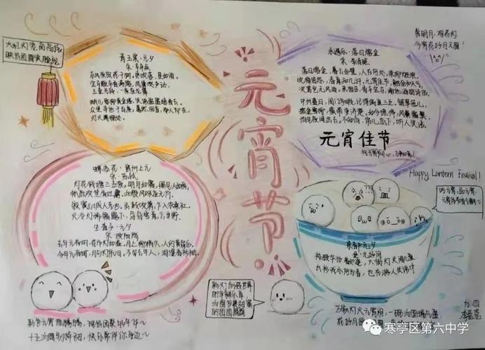 关于春节元宵的古诗文手抄报 古诗文手抄报