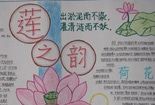 小学生莲韵幽芳手抄报 小学生手抄报