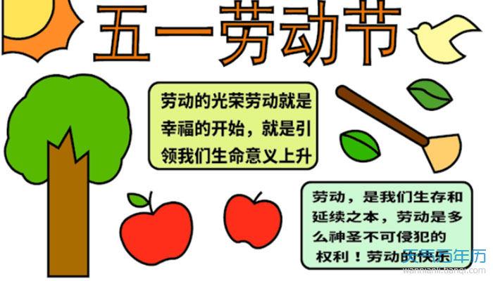 劳动节手抄报图片简单又漂亮 