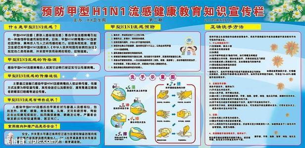 甲型h1n1流感手抄报 防流感手抄报