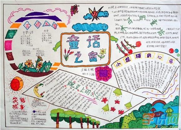 以童话天地为主题的小学生手抄报 童话天地手抄报