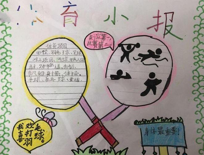 小学生六年级体育手抄报 二年级体育手抄报