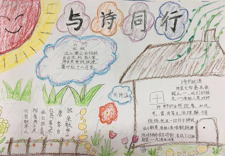 小学四年级的现代诗集手抄报 小学四年级手抄报