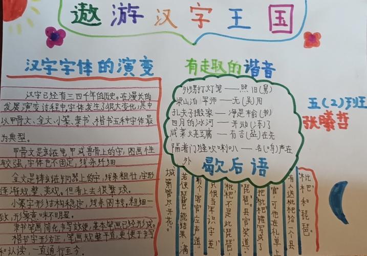 关于中国汉字文化手抄报 中国文化手抄报
