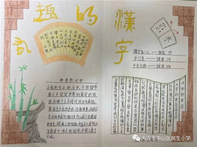 关于中国汉字文化手抄报 中国文化手抄报