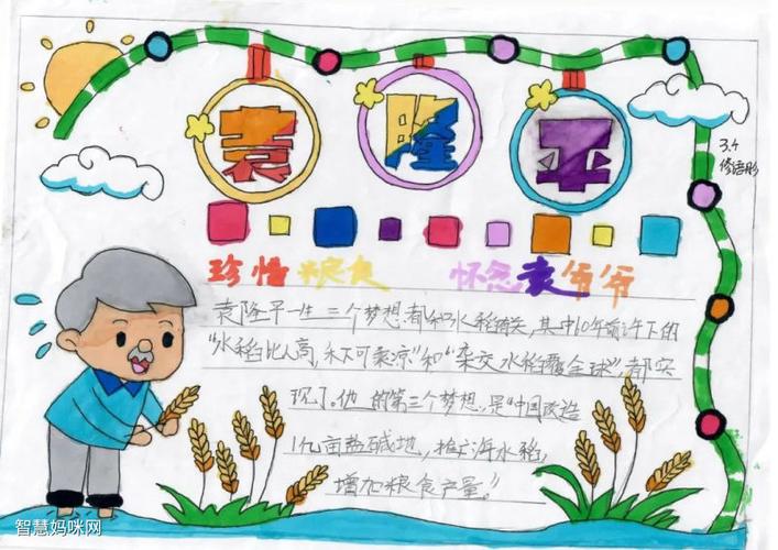 稻田共养双丰收手抄报 手抄报图片大全集