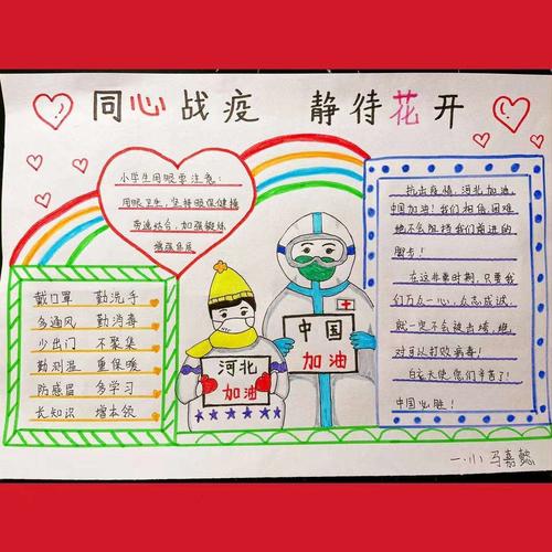 一线抗疫群英谱图片手抄报 手抄报简单又好看